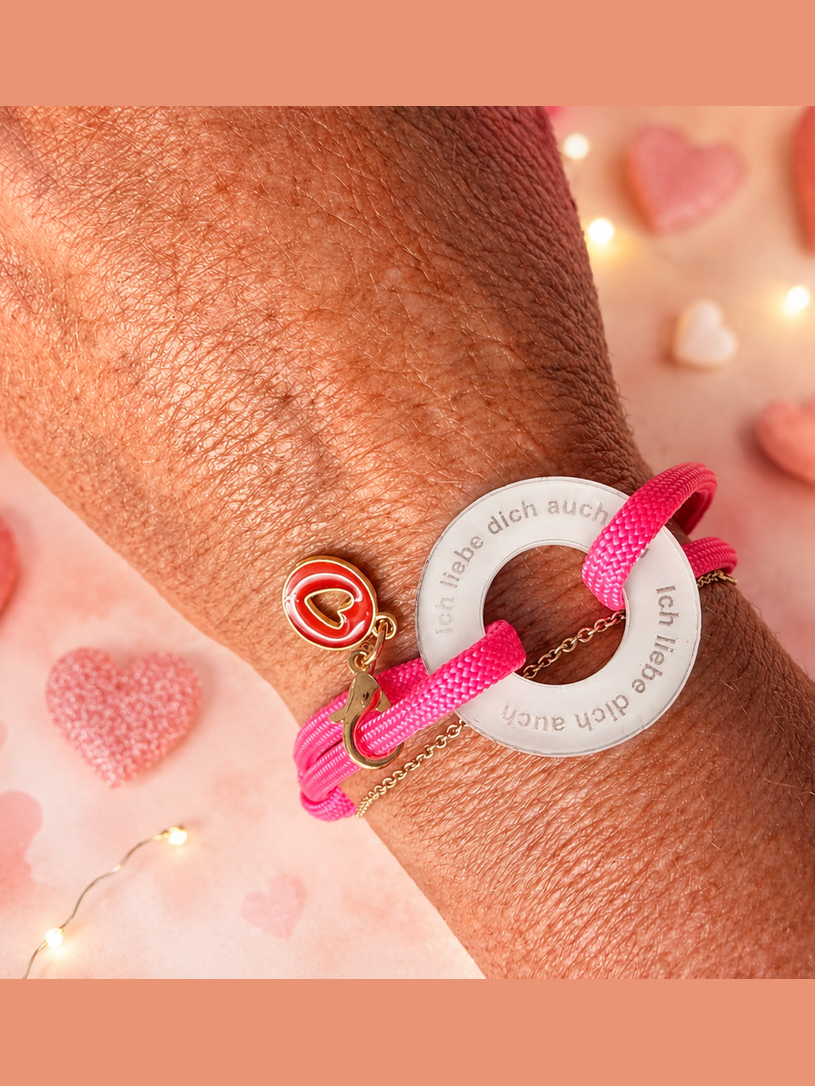 Ich liebe dich auch I Happycoin Armband