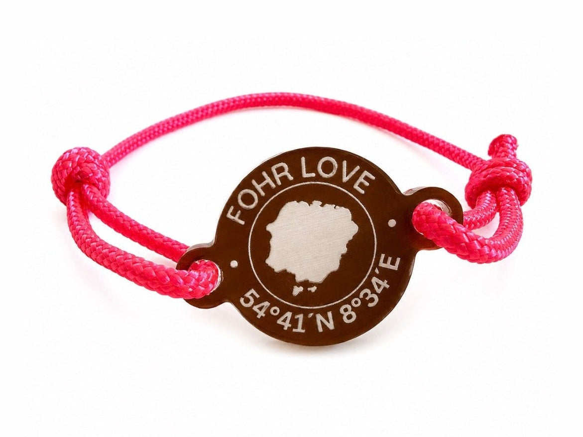 Föhr Love Armband mit Koordinaten I Happycoin