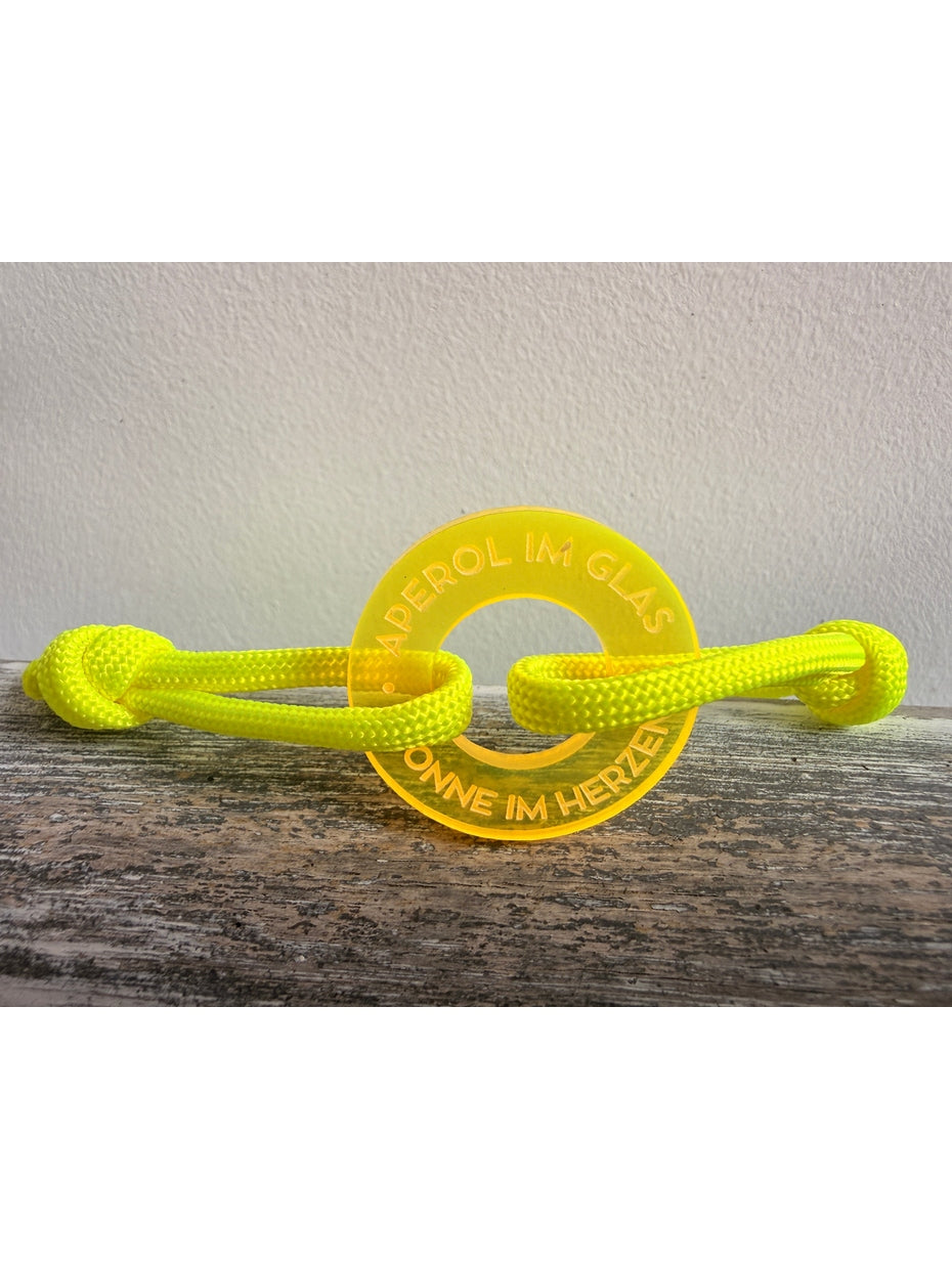 Aperol im Glas & Sonne im Herzen I Happycoin Armband