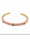 Emaille Armreif Gold - Boho & Ibiza Style