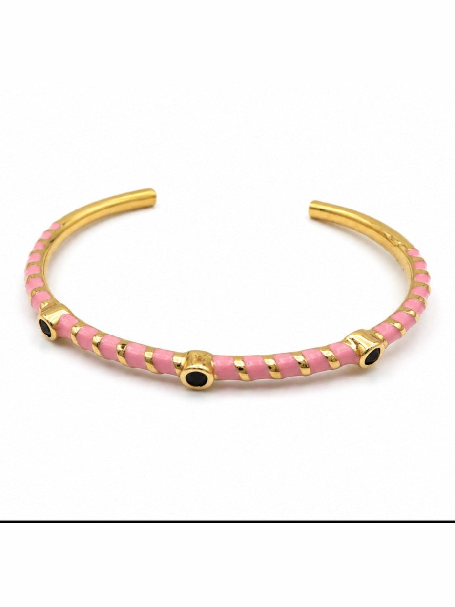 Emaille Armreif Gold - Boho & Ibiza Style