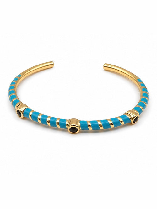 Emaille Armreif Gold - Boho & Ibiza Style