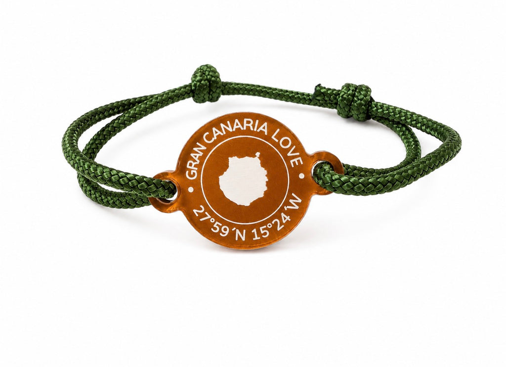 Gran Canaria Love Koordinaten Armband I Happycoin