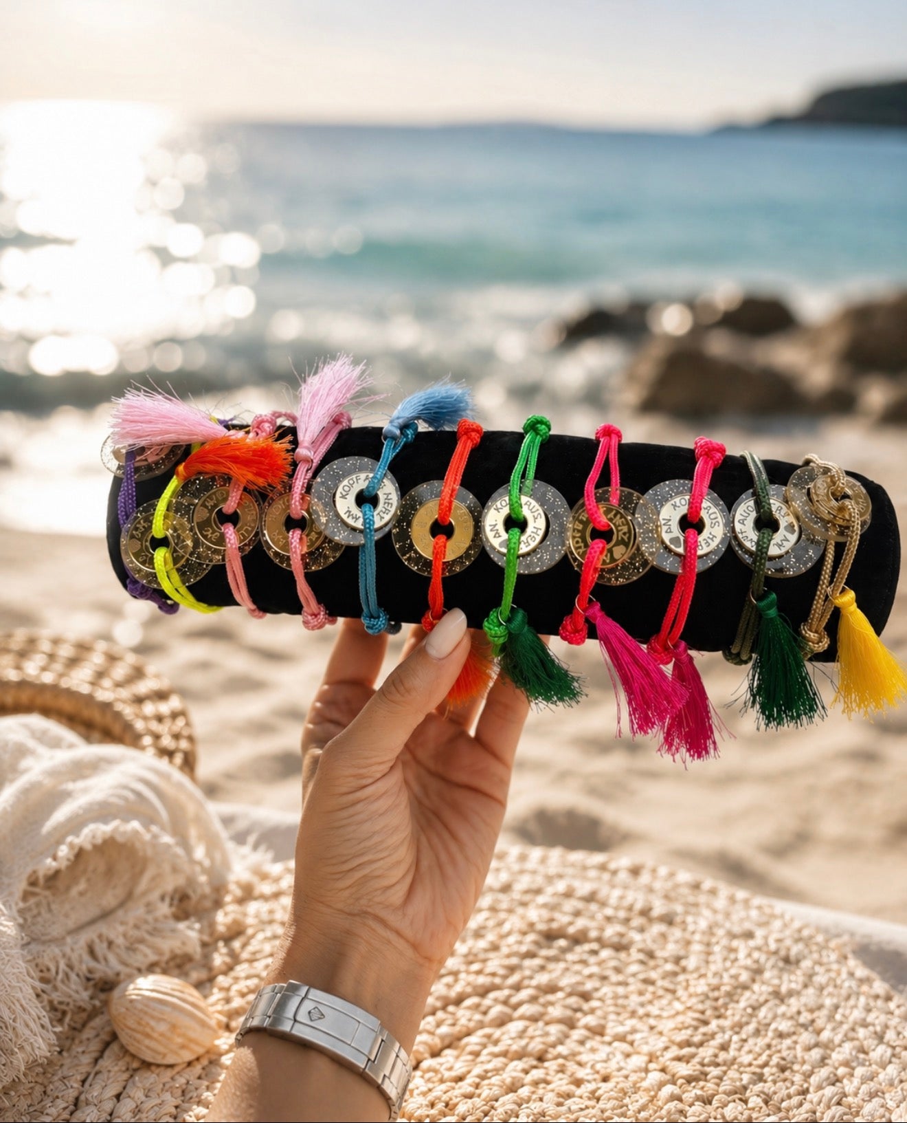 Kopf aus, Herz an - Happycoin Glitzer-Armband ✨