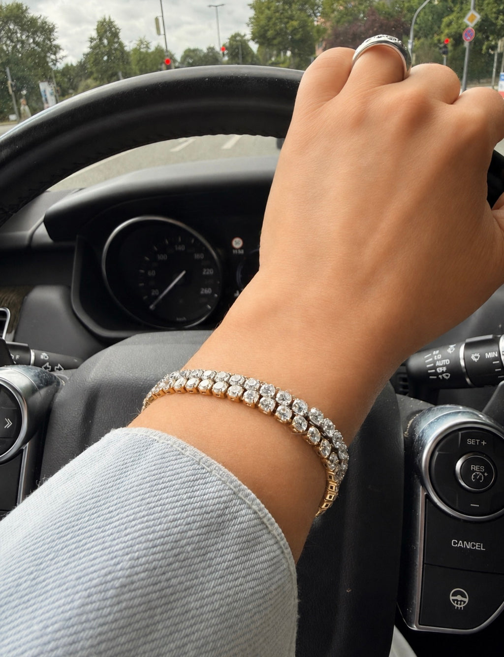 Funkelndes Zirkonia-Tennisarmband