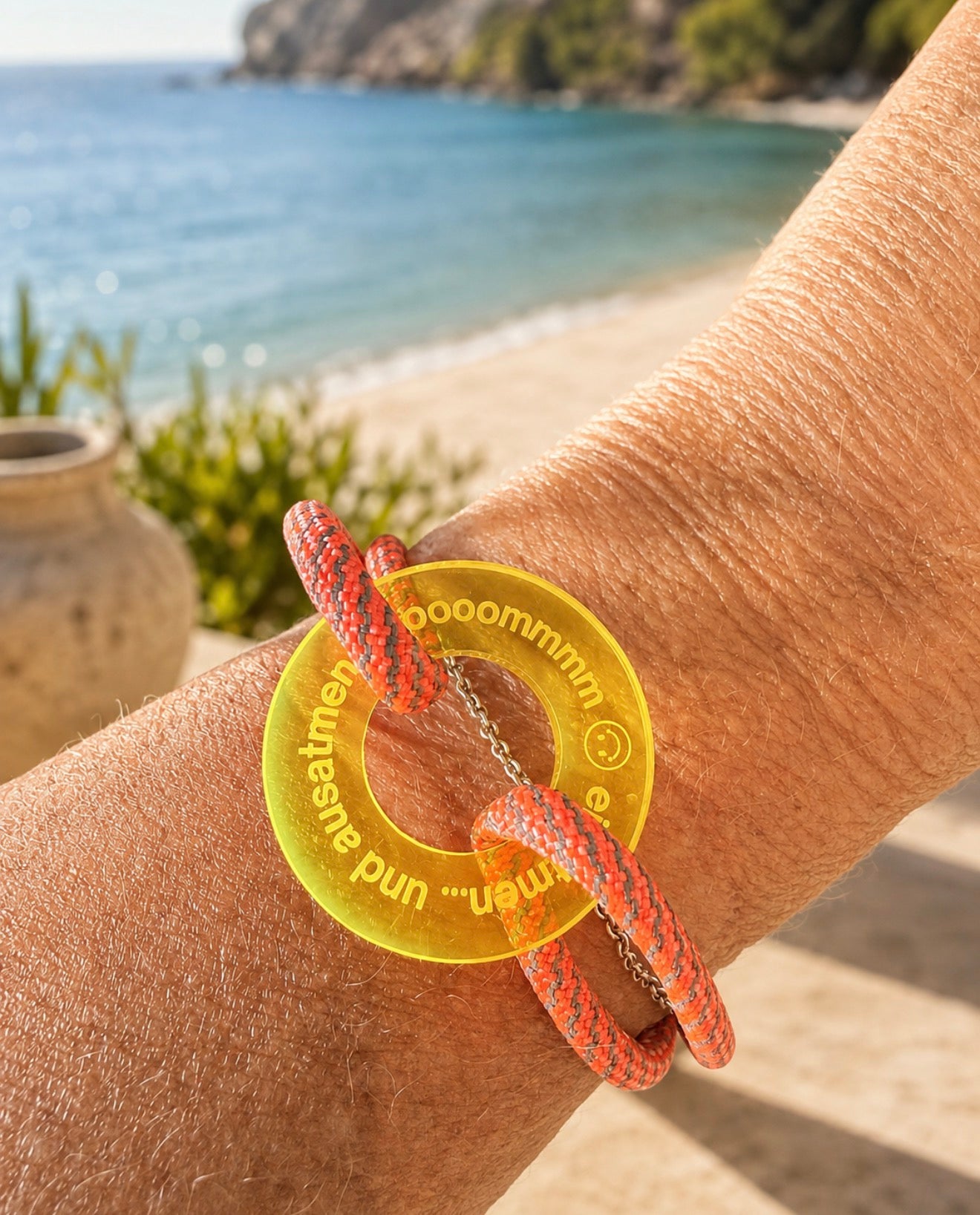 Einatmen und ausatmen I Happycoin Armband