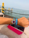 "La Vie est belle" meets Glitzer inkl.  gewebten Armband I Happycoin Bundle