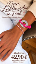 Lieblingsduo in Pink – Happycoin & Tennisarmband in Rosé