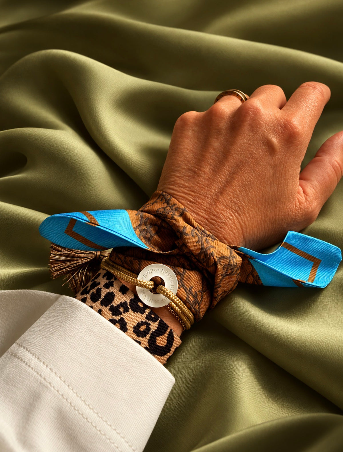 Armband -Set – Leo, Tuch & Happycoin Armband