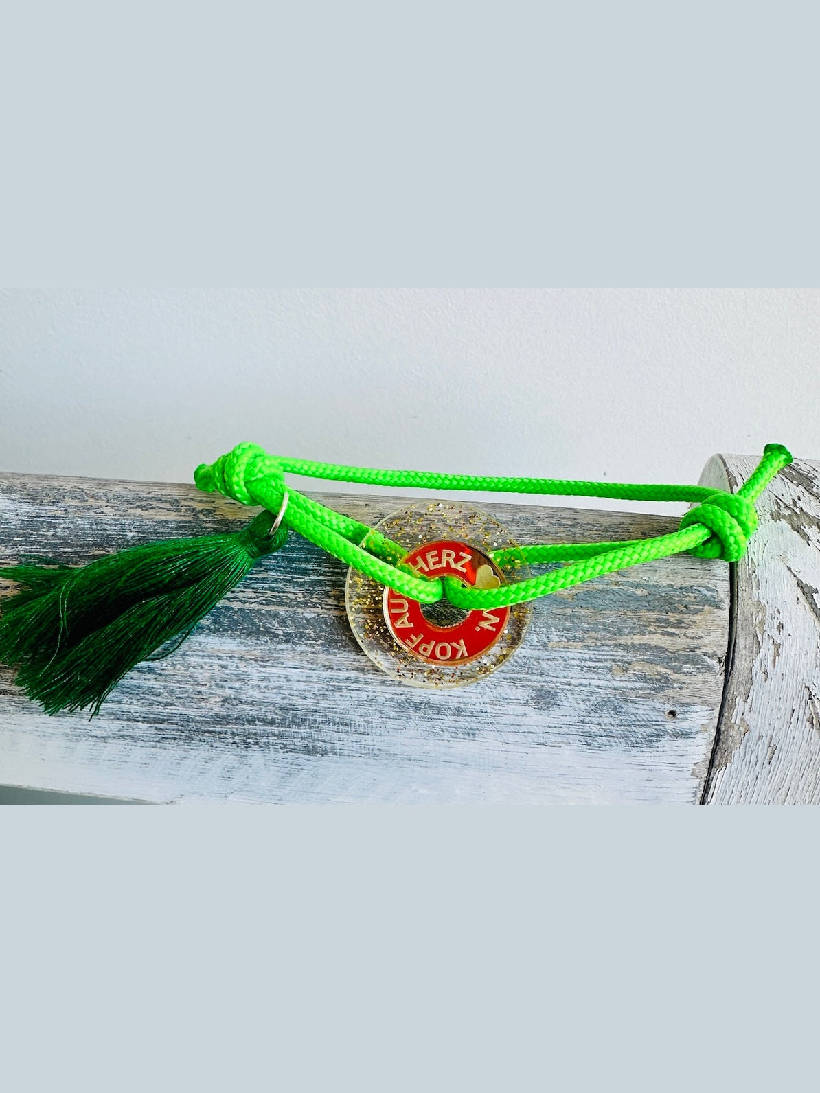 Kopf aus, Herz an - Happycoin Glitzer-Armband ✨