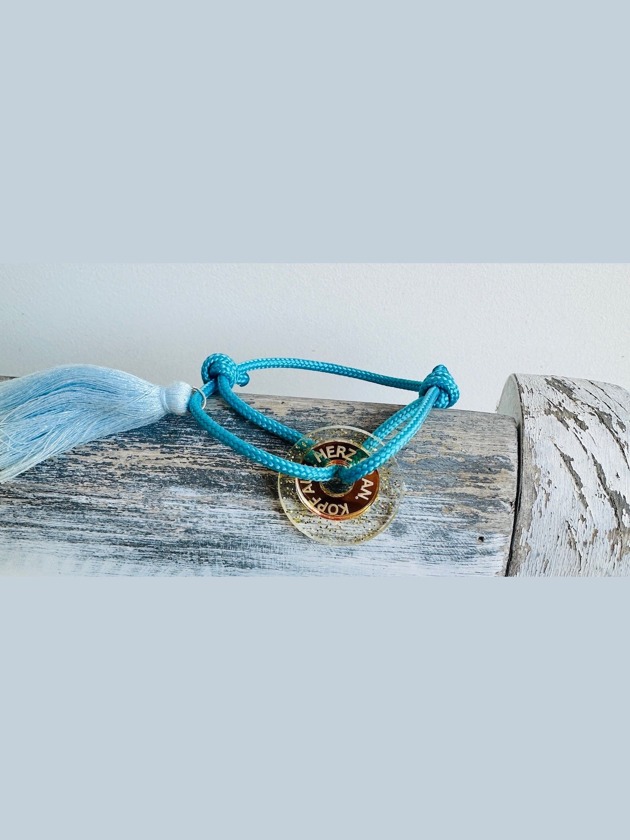 Kopf aus, Herz an - Happycoin Glitzer-Armband ✨
