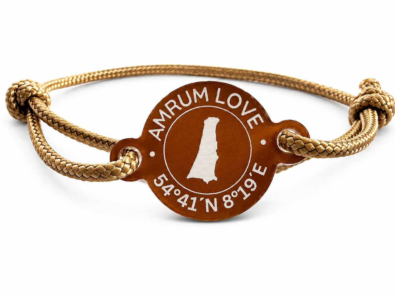 Amrum  Love Armband mit Koordinaten I Happycoin