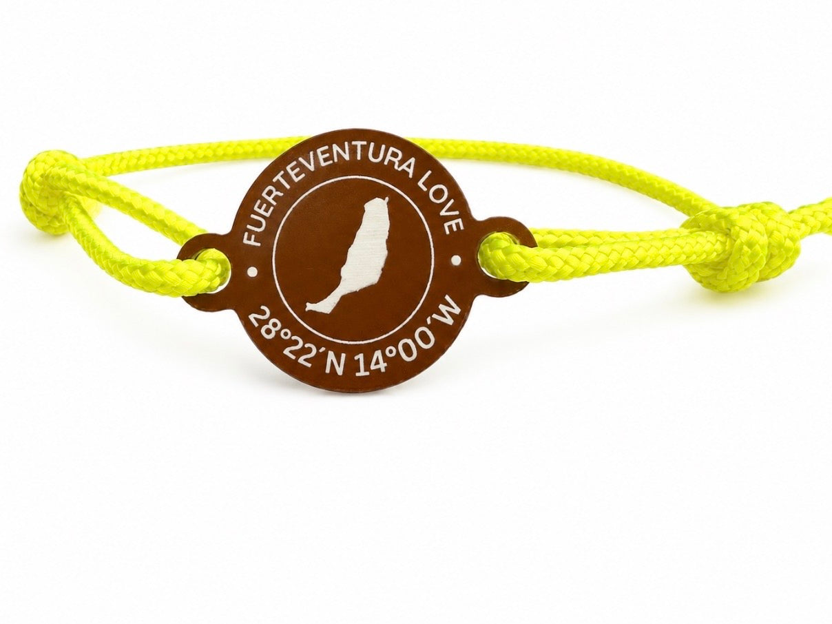 Fuerteventura Love Armband mit Koordinaten I Happycoin
