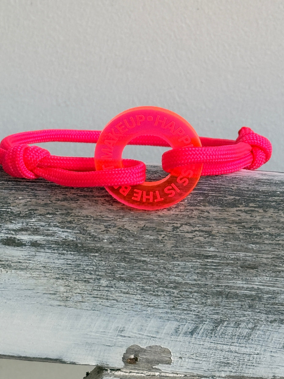 HAPPINESS is the best makeup   I Happycoin  Statement Armband