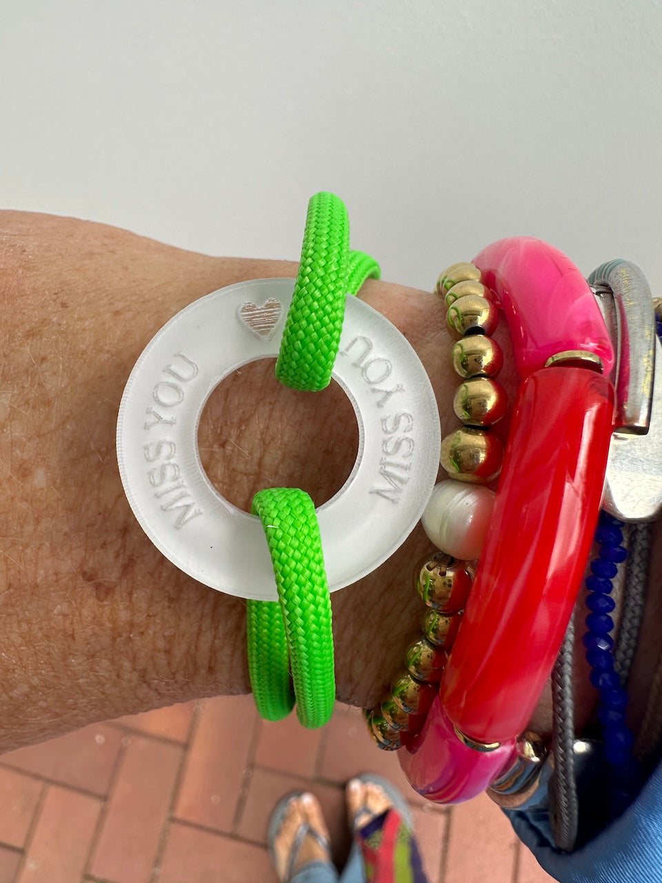 Miss you -stylisches Armband mit Gravur