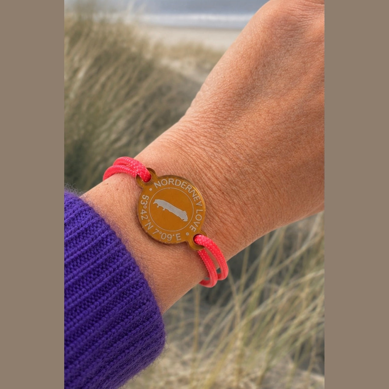 Norderney  Love Armband mit Koordinaten I Happycoin