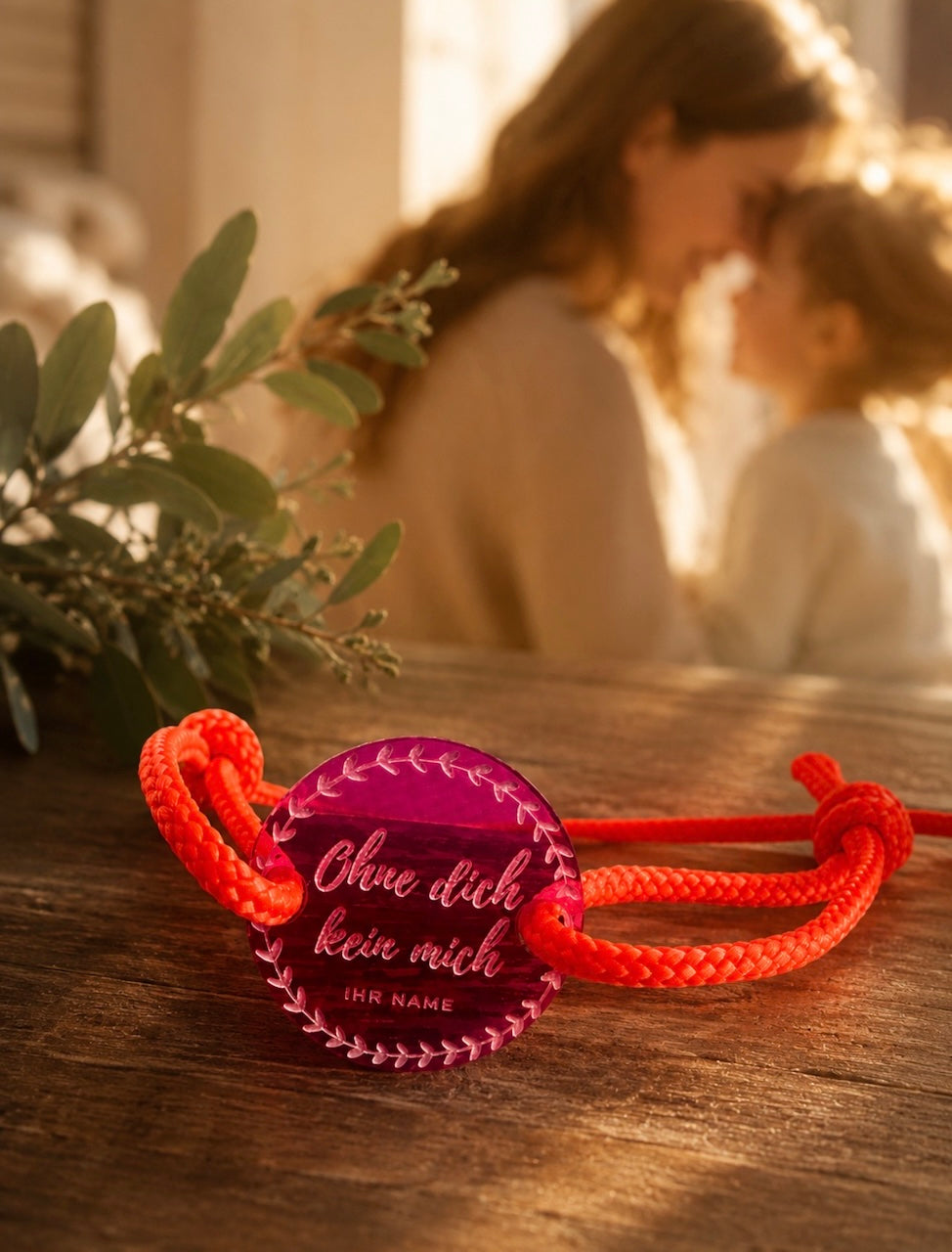 Ohne dich kein mich - personalisiertes Happycoin Armband