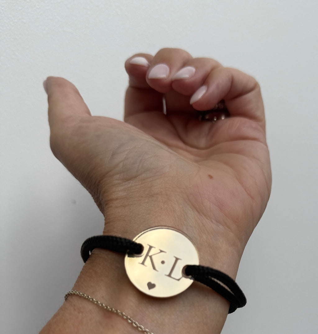 Happycoin Armband mit Initialen - personalisiert & handgefertigt