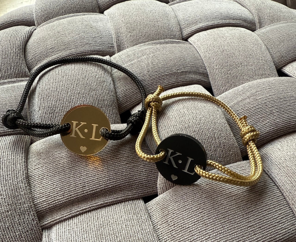 Happycoin Armband mit Initialen - personalisiert & handgefertigt