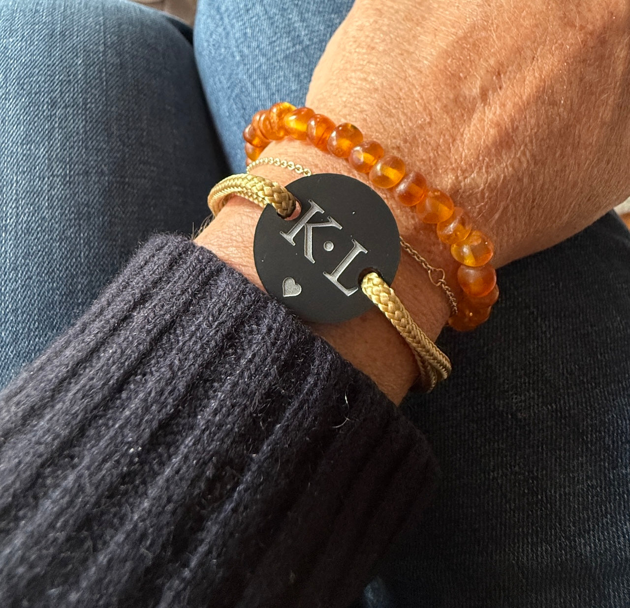 Happycoin Armband mit Initialen - personalisiert & handgefertigt