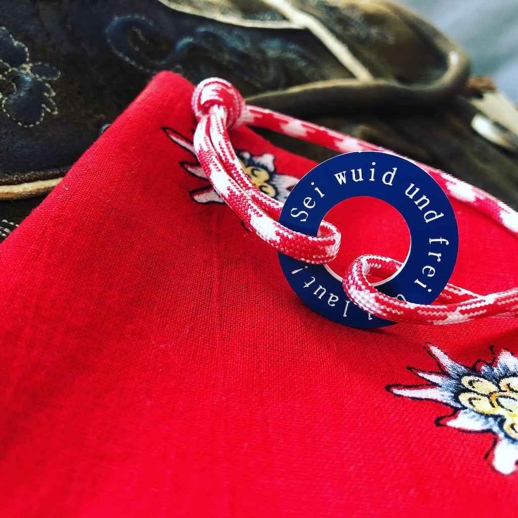 Sei wuid und frei und wunderbar Wiesn  Armband I Happycoin